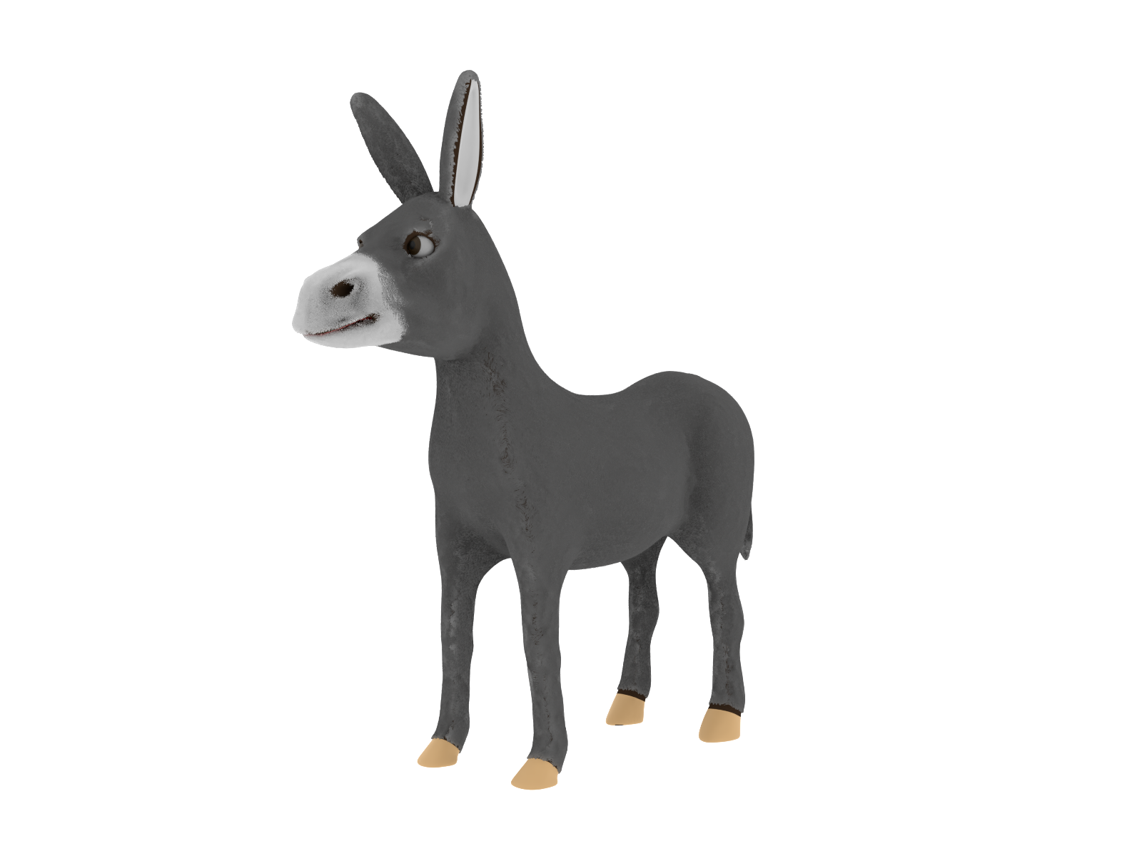 Donkey rigged with Rigify preview image 1